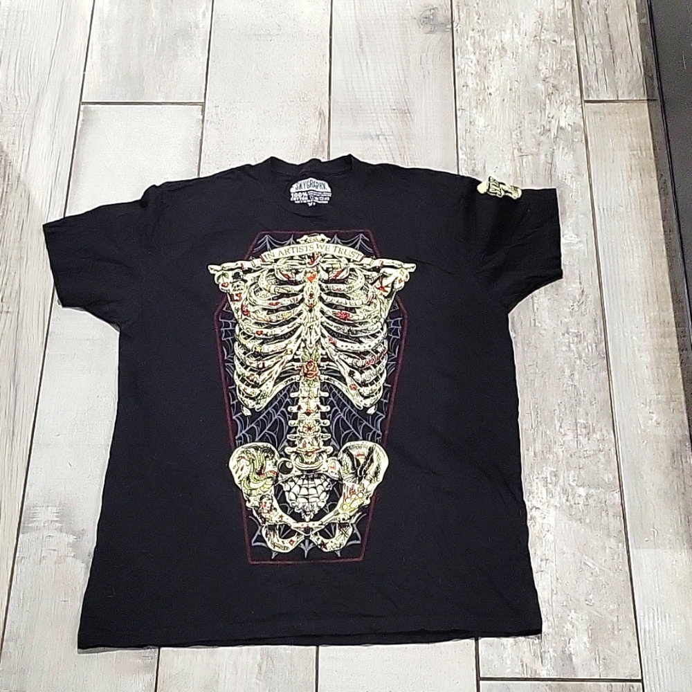 Skygraphx black t-shirt size XL # 169